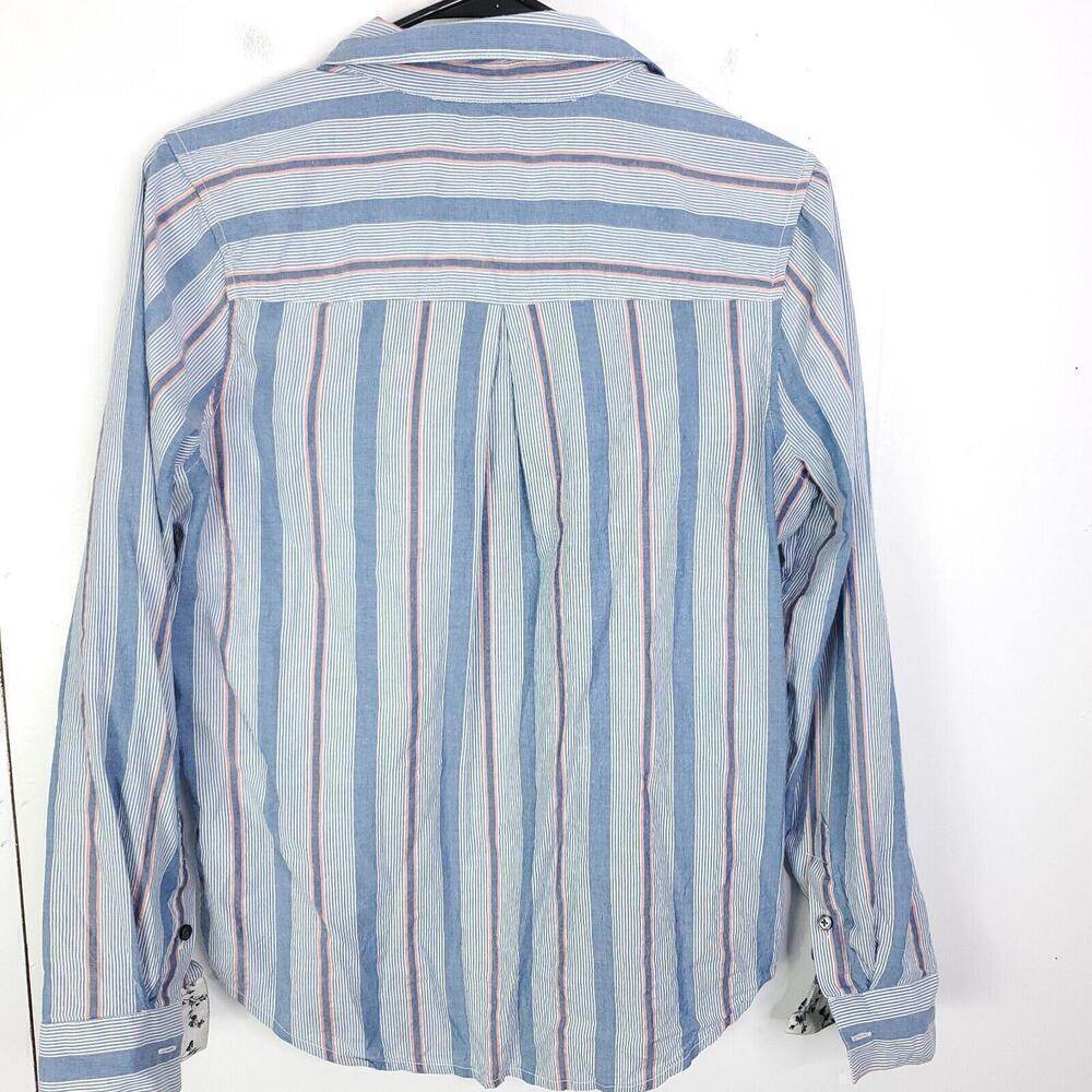 Lucky Brand Shirt Mens Small Button Down Striped Front Pocket Office Casual - Picture 9 of 9